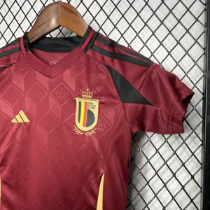 2024 Belgium Home Kid Kits Children Sets Football Jerseys Yupoo 4