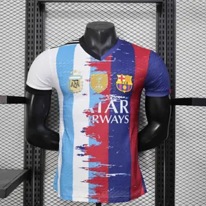25-26 Messi Exclusive Barcelona-Argentina Kit Player Version Shirt AAAAJersey Wholesale Yupoo-1