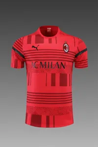 22-23 AC Milan Training Suit Short Sleeve Kit Red 19