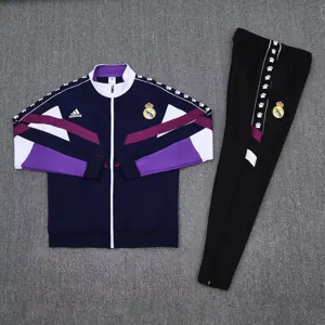 25-26 Real Madrid Jackets Training Kit Soccer Long Sleeve Suit AAAAJersey Dropship Yupoo 1