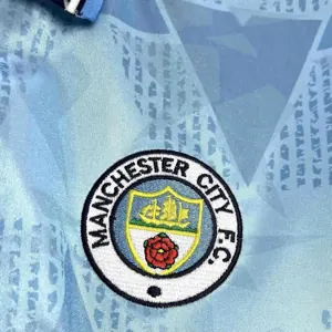 89-91 Manchester City Home Retro Kit Vintage Shirt AAAAJersey Supplier Yupoo 5