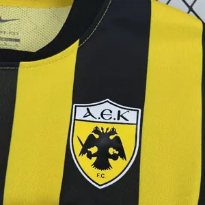 25-26 AEK Athens Home Kit Football Shirt AAAAJersey Wholesale Yupoo 1