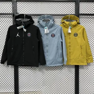 25-26 PSG hardshell jacket Kit Soccer Windbreaker AAAAJersey Supply Yupoo