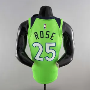Minnesota Timberwolves ROSE#25 Air Jordan NBA Jersey Blue 5