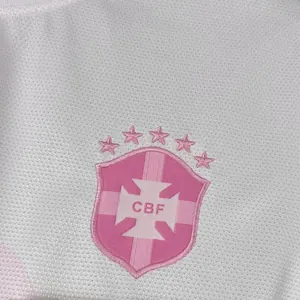 2025 Brazil Cristo Redentor Pink Special Edition T-Shirt Football Apparels Soccer AAAAJersey Yu 2
