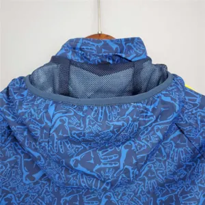 21-22 Barcelona blue Camouflage Windbreaker 6
