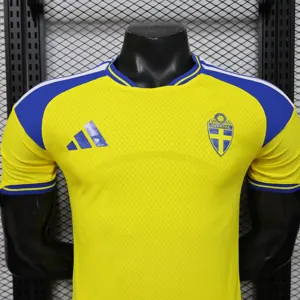 World Cup FIFA 2026 Sweden Mens Home Kit Football Player Version T-Shirt AAAAJerseys Supply Yupoo 8