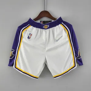 75th anniversary Los Angeles Lakers white NBA shorts