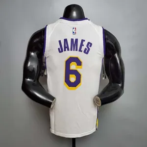 James #6 Lakers white 7