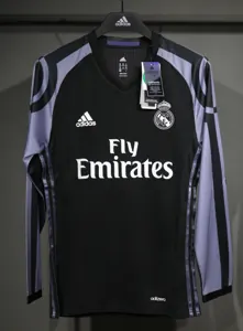 16-17 Real Madrid Third Retro Kit Vintage Player Version Long Sleeve Shirt AAAAJersey Dropship