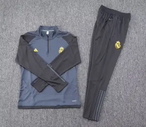 23-24 Real Madrid Long Sleeve Navy Kits Training Suits Soccer Jerseys Yupoo 1