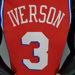 2021 IVERSON#3 76ers Jordan Themed Red 6