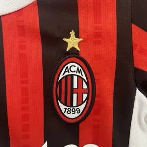 24-25 AC Milan Home Kid Kits Youth Apparels AAAAJersey Supplier Yupoo 1
