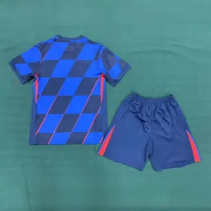 2024 Croatia Away Kid Kits Children Sets UEFA Euro Shirt Football Replicas Yupoo 6
