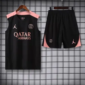 25-26 PSG Paris Training Soccer Black Vest Suit AAAAJersey Yupoo