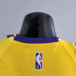 75th Anniversary IRVING #2 Los Angeles Lakers Yellow NBA Jersey 7