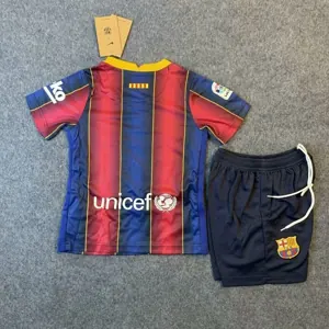 20-21 Barcelona Home Retro Kid Kits Youth Apparels Soccer AAAAJersey Yupoo 1