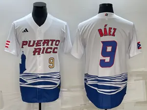 White Puerto Rico 2023 World Cup Baseball Jerseys 20