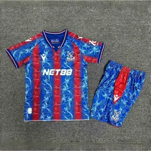 24-25 Crystal Palace Home Kid Kits Youth Apparels Sport AAAAJersey Yupoo 1