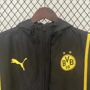 24-25 Dortmund BVB Black Windbreaker AAAAJersey Supplier Yupoo 5