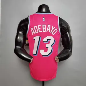 ADEBAYO#13 Miami Heat V-neck pink 4