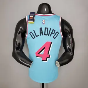 OLADIPO#4 Miami Heat V-neck blue 2