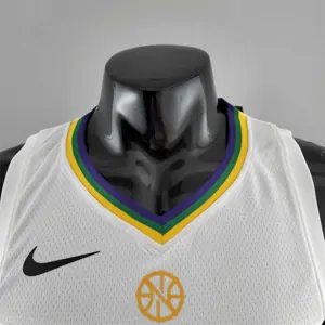 2018 New Orleans Pelicans WLLIAMSIN#1 Urban Edition White NBA Jersey 4