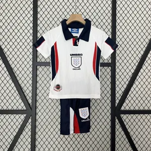1998 England Home Retro Kid Kits Youth Apparels Sport AAAAJersey Yupoo