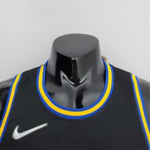 2022 75th Anniversary Golden State Warriors TOSCANO#95 Mexico Edition Black NBA Jersey 8