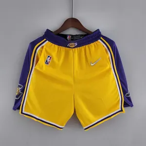 75th anniversary Los Angeles Lakers Yellow NBA shorts