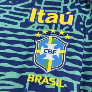 2024 Brazil Mens Pre-Match Kit Football Retro T-Shirt AAAAJersey Supply Yupoo 9 4