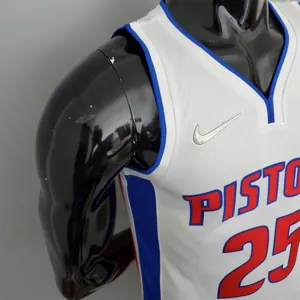 75th Anniversary Rose #25 Pistons White 2
