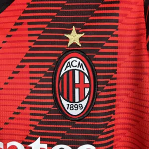 23-24 Kids AC Milan Home Size 16-28 Soccer Jersey 3