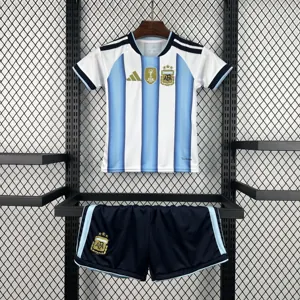 2026 World Cup Argentina Home Kids Kit Football Youth Apparels AAAAJersey Supply Yupoo 5