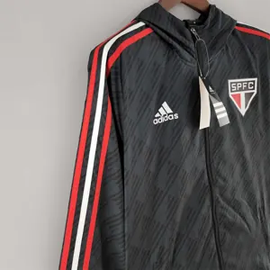 22-23 Sao Paulo Windbreaker Black Red and White 6