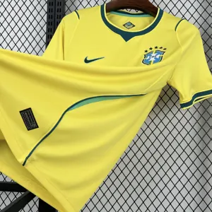 2026 World Cup Brazil Home Yellow Soccer Shirt Fan Version 2
