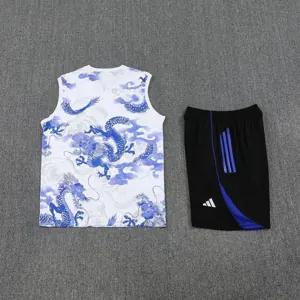25-26 Real Madrid Blue Dragon Training Kits Football Vest Suits 2