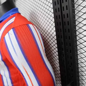 24-25 Atletico Madrid Home Long Sleeve Kit Player Version Shirt 3