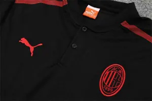 AC Milan Polo blackred Team Badge 6