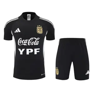 25-26 Argentina Black Training Kits Football Tracksuits