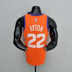 75th Anniversary AYTON#22 Phoenix Suns Jordan Theme Orange NBA Jersey 4