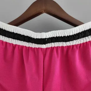 2022 Miami Heat NBA US Training Shorts Pink Black 3
