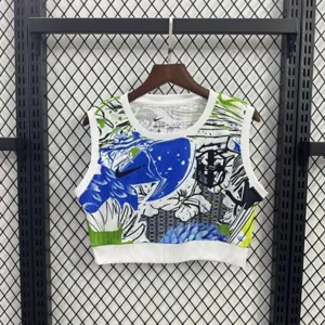 2025 Brazil Special Edition Women's Summer Kit Lady Vest Apparels AAAAJersey Supply Yupoo