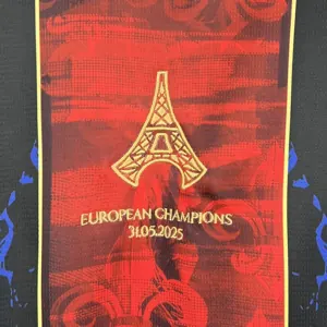 25-26 PSG European Champions Red&Navy Special Shirt Football Apparels AAAAJersey Supply Yupoo 2