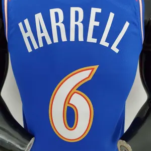 2022 Harrell #6 Talent City Edition Blue-Red NBA Jersey 8