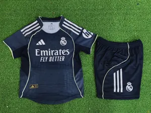 25-26 Real Madrid Away Player Version Kid Kits Youth Apparels AAAAJersey Supply Yupoo