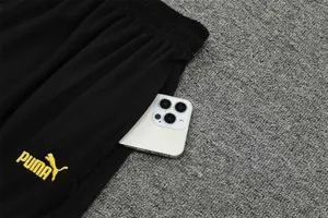 22-23 Dortmund vest training suit kit black and white 17