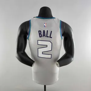 2019 Ball#2 Charlotte Hornets Grey NBA Jersey 8