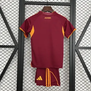 25-26 Roma Home Kids Kit Football Youth Apparels Sport AAAAJersey Supply Yupoo 2