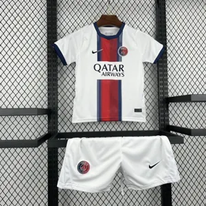 26-27 PSG Away Kid Kits Youth Football Apparels AAAAJersey Supply Yupoo 6 3